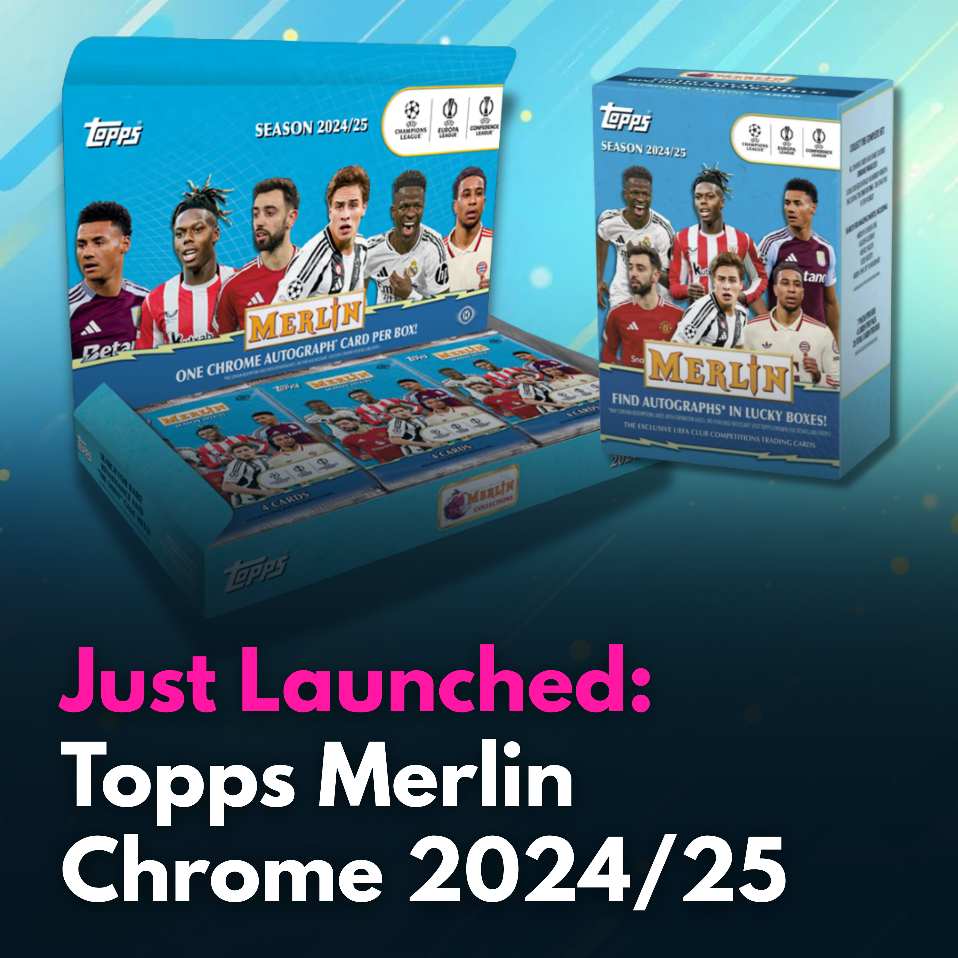 Merlin Chrome UEFA 2024/25 Soccer Cards – Release Date & Box Contents