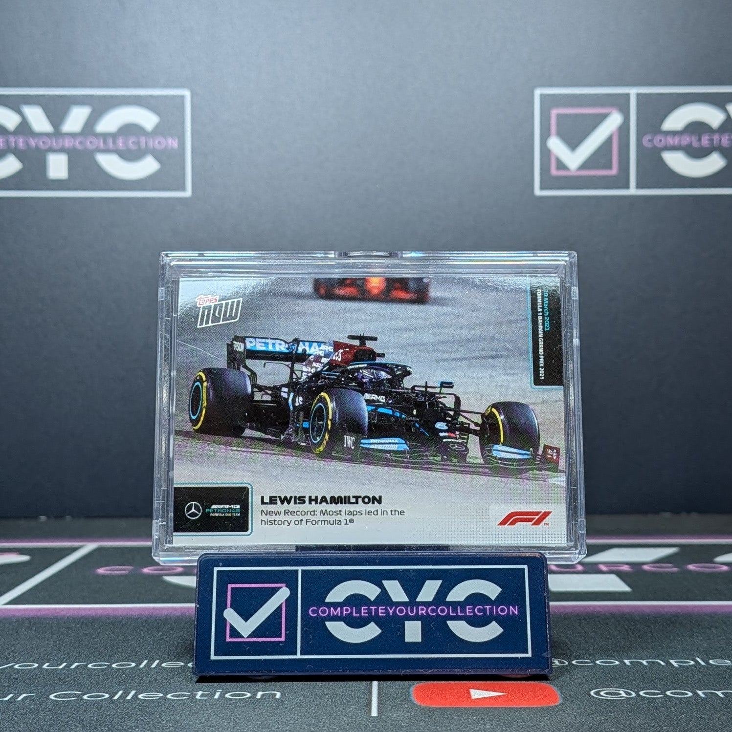 Lewis Hamilton Topps Now F1 2021 Card #001 Mercedes Formula One Racing Card