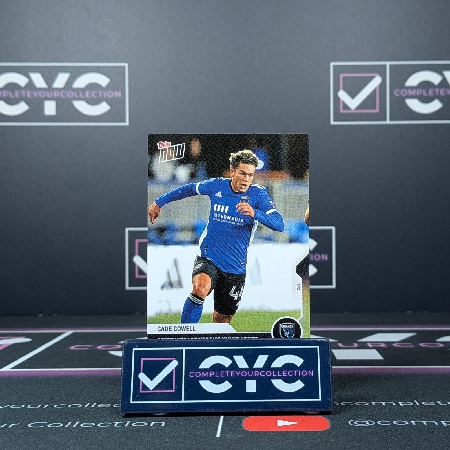 Cade Cowell Topps Now MLS 2021 - San Jose Earthquakes Card #16 Soccer Trading