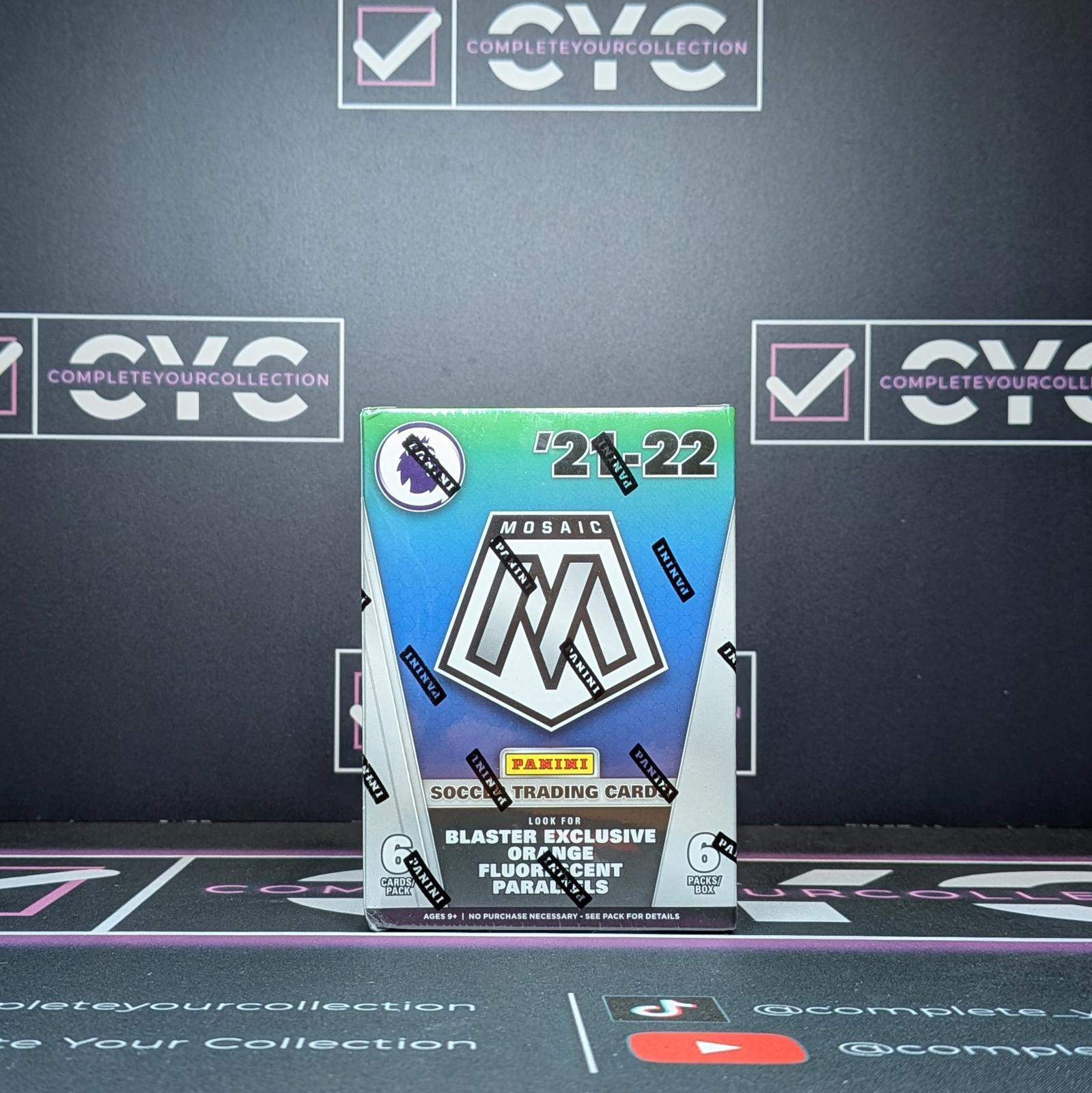 Panini Premier League Mosaic 2021/22 Blaster Box - (Orange Flourescent)