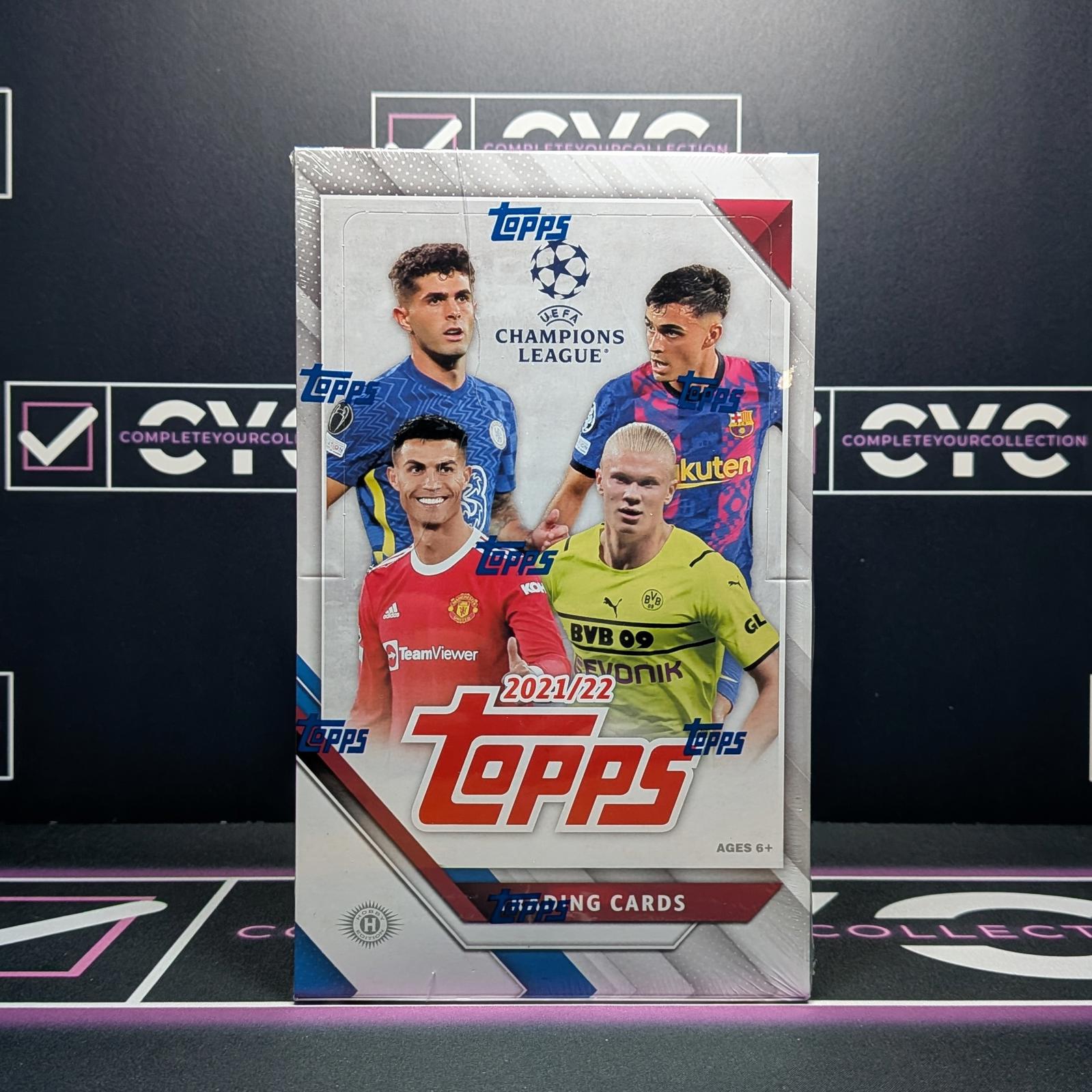 Topps UCL Flagship 2021/22 Hobby Box (24 Packs) - Palmer Rookie/Messi Auto