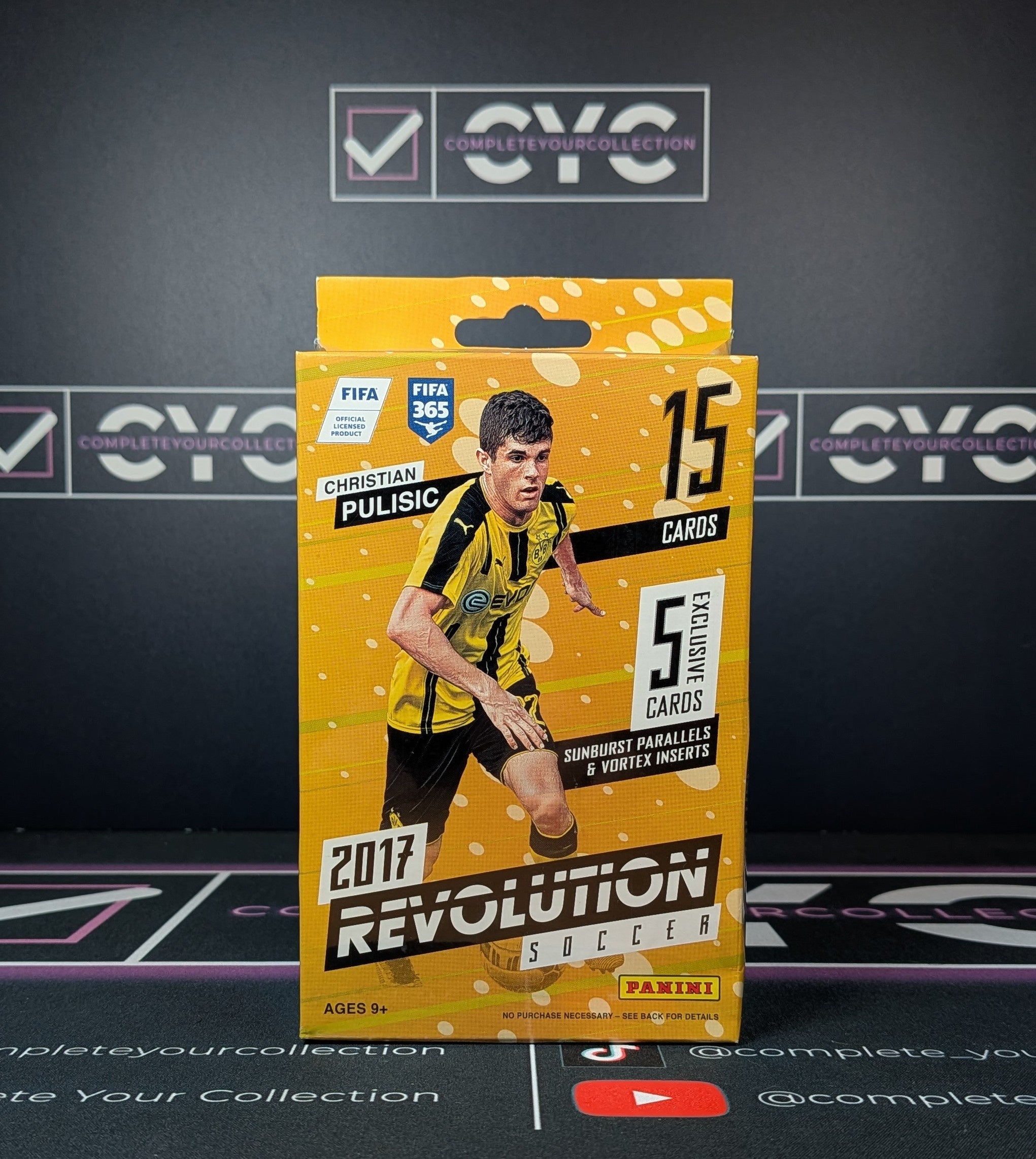 Panini Revolution Soccer 2017 Hanger Box Sealed Football Trading Card Pack