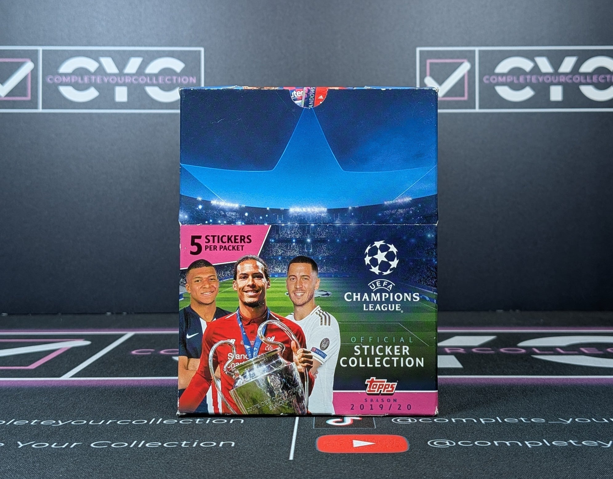 Topps UCL Stickers 2019/20 Sealed Box Haaland RC? Champions League Soccer