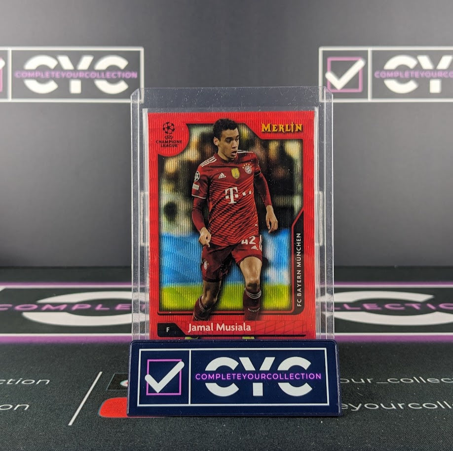 Jamal Musiala /5 Colour Match Topps Merlin Chrome 2021/22 - Bayern Munich FC