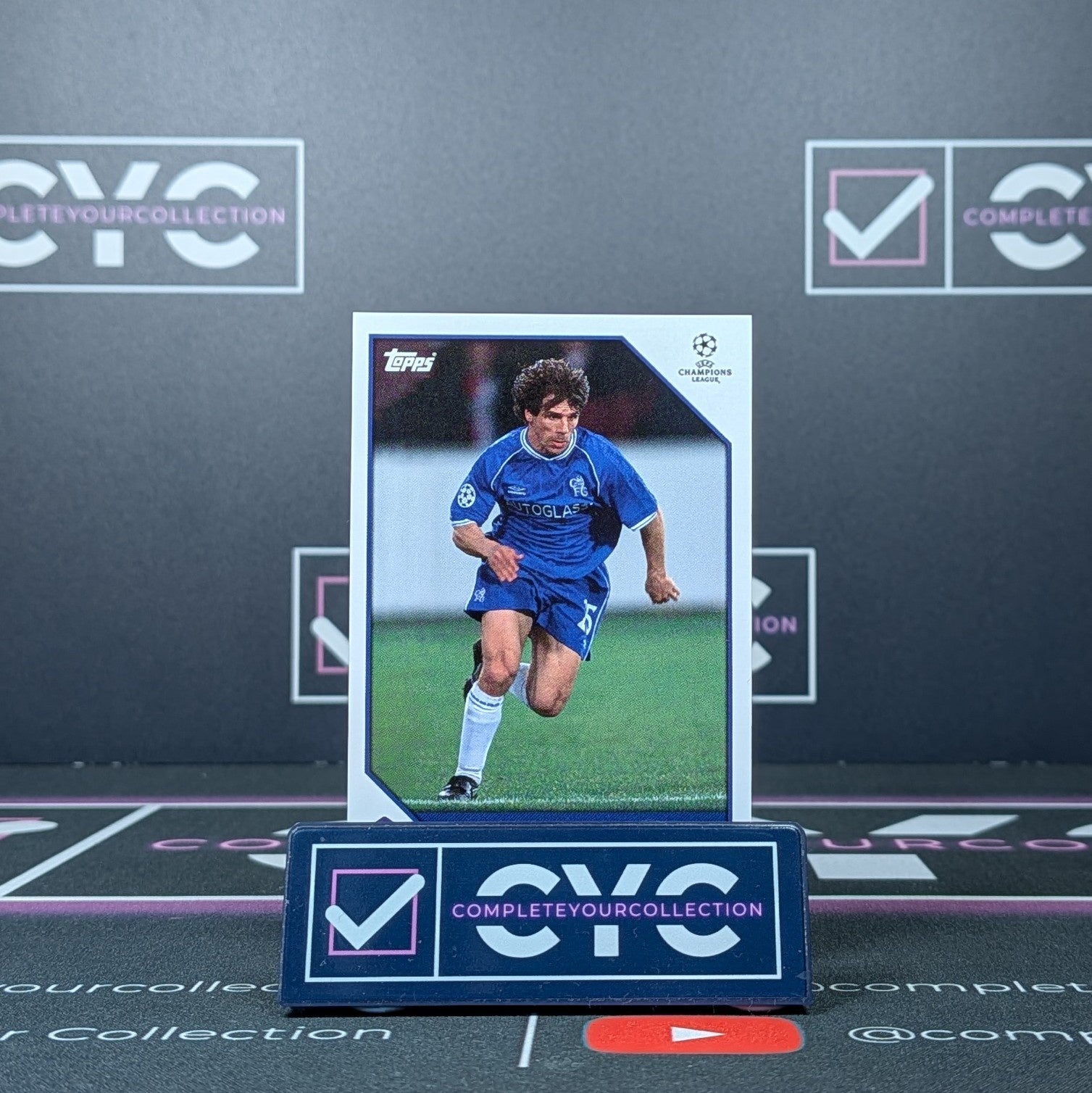 Gianfranco Zola Topps Lost Rookies 2021 - Chelsea FC London Soccer Legend Card