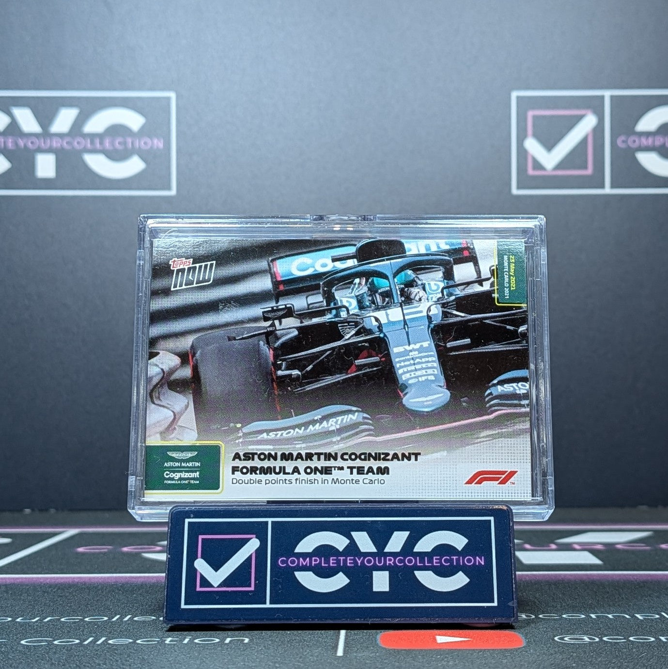 Aston Martin Cognizant Formula One Team Topps Now F1 2021 Card #013 Racing Card