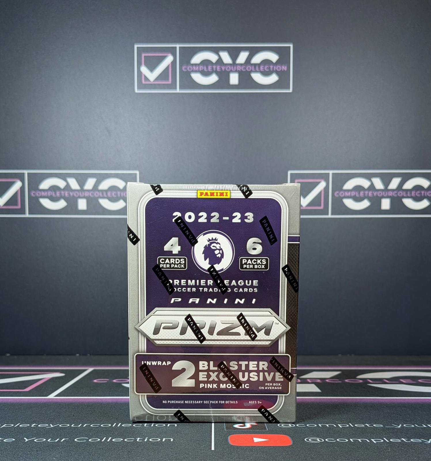 Panini Premier League Prizm 2022/23 Blaster Box (Pink Mosaic) (24 Cards)