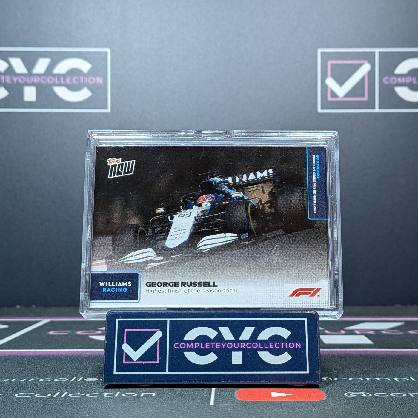 George Russell Topps Now F1 2021 Card #022 Williams Formula One Racing Card