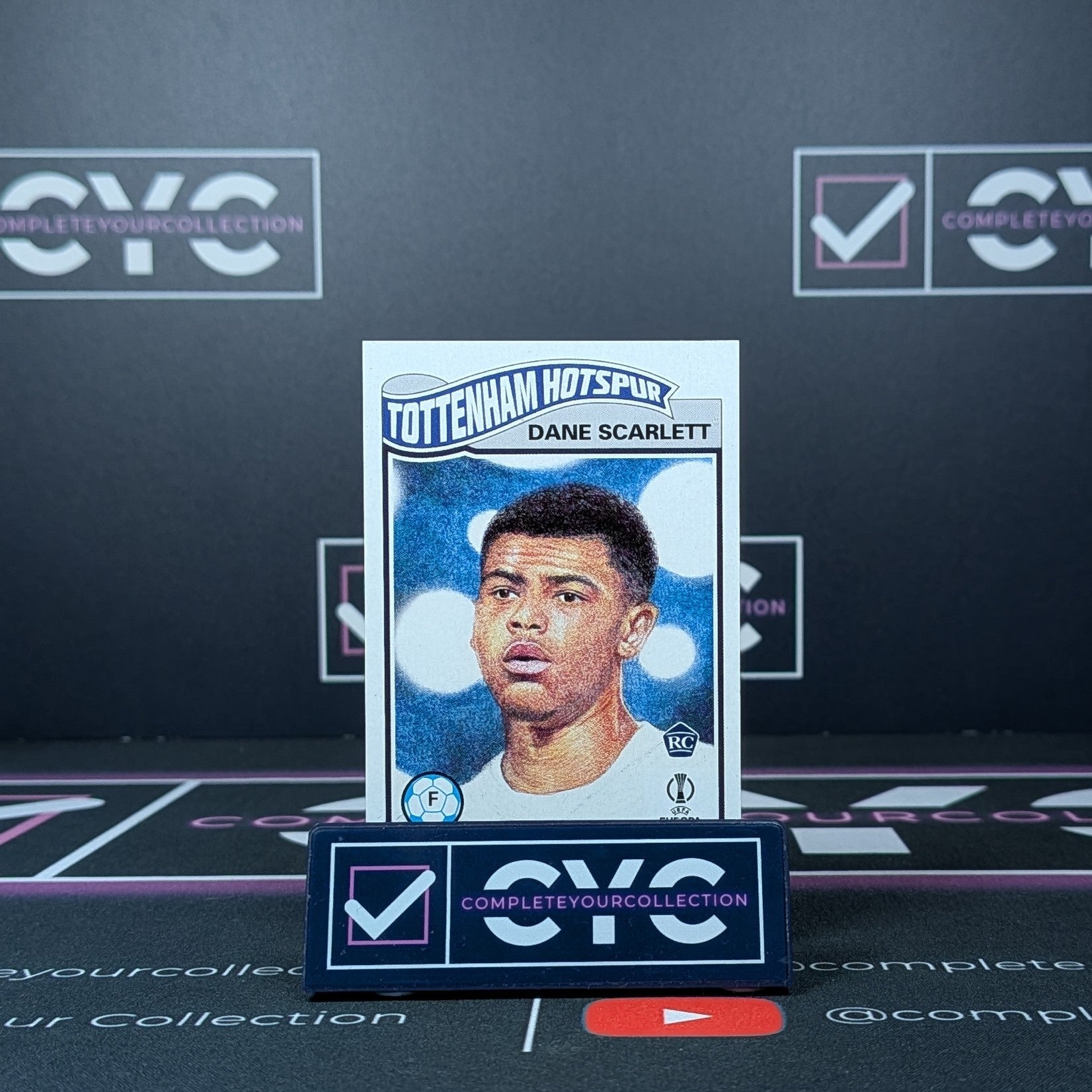 Dane Scarlett Rookie RC Topps Living Set 2021 UEFA - Tottenham Hotspur Soccer