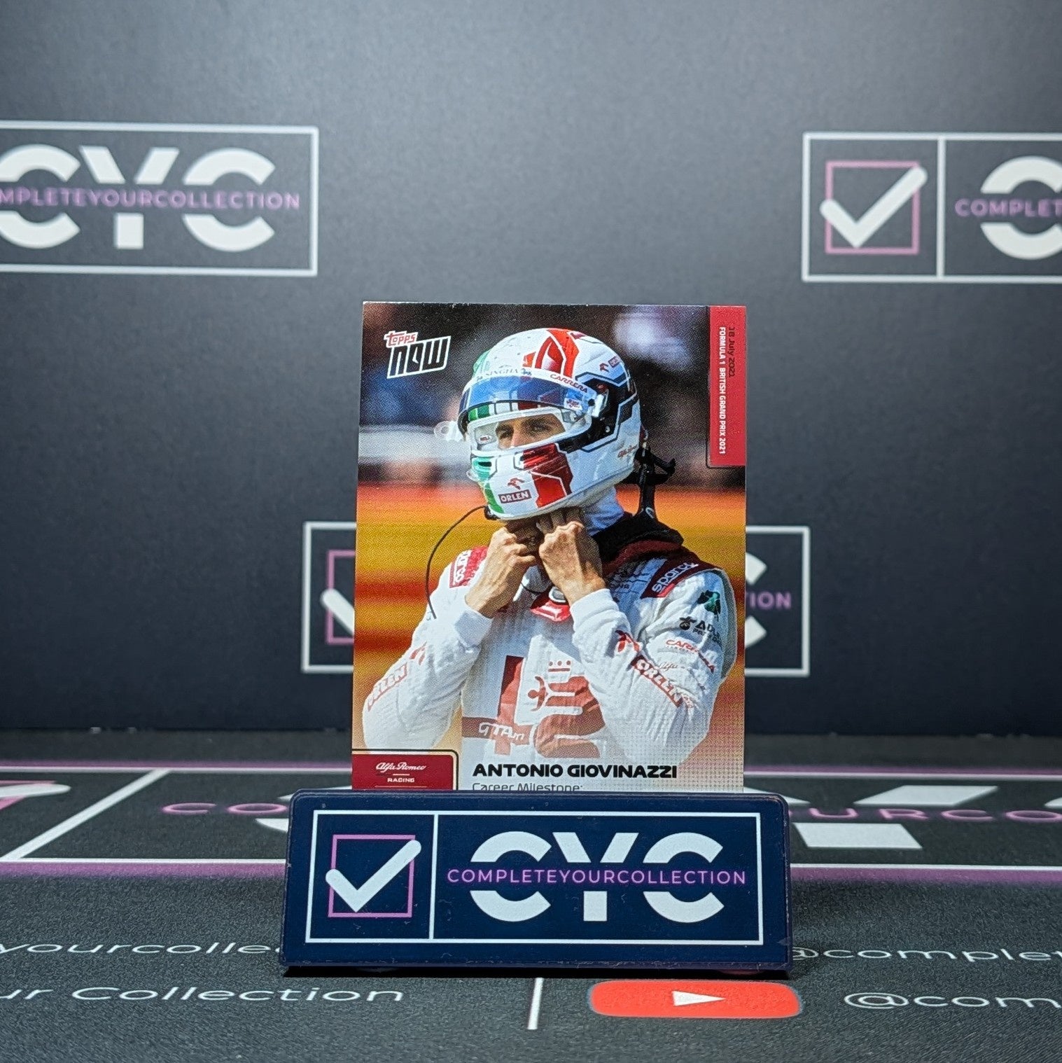 Antonio Giovinazzi Topps Now F1 2021 Card #035 Formula One Racing Trading Card