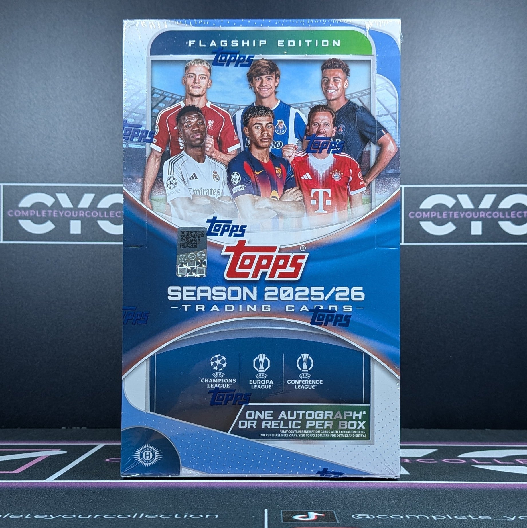 2025/26 Topps UEFA Club Competitions Flagship Hobby Box (192-Card Box)