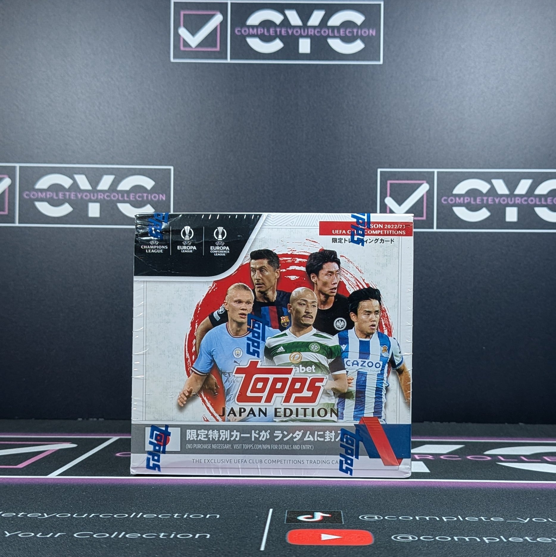 2022/23 Topps UEFA Club Competitions Japan Edition Soccer Hobby Box
