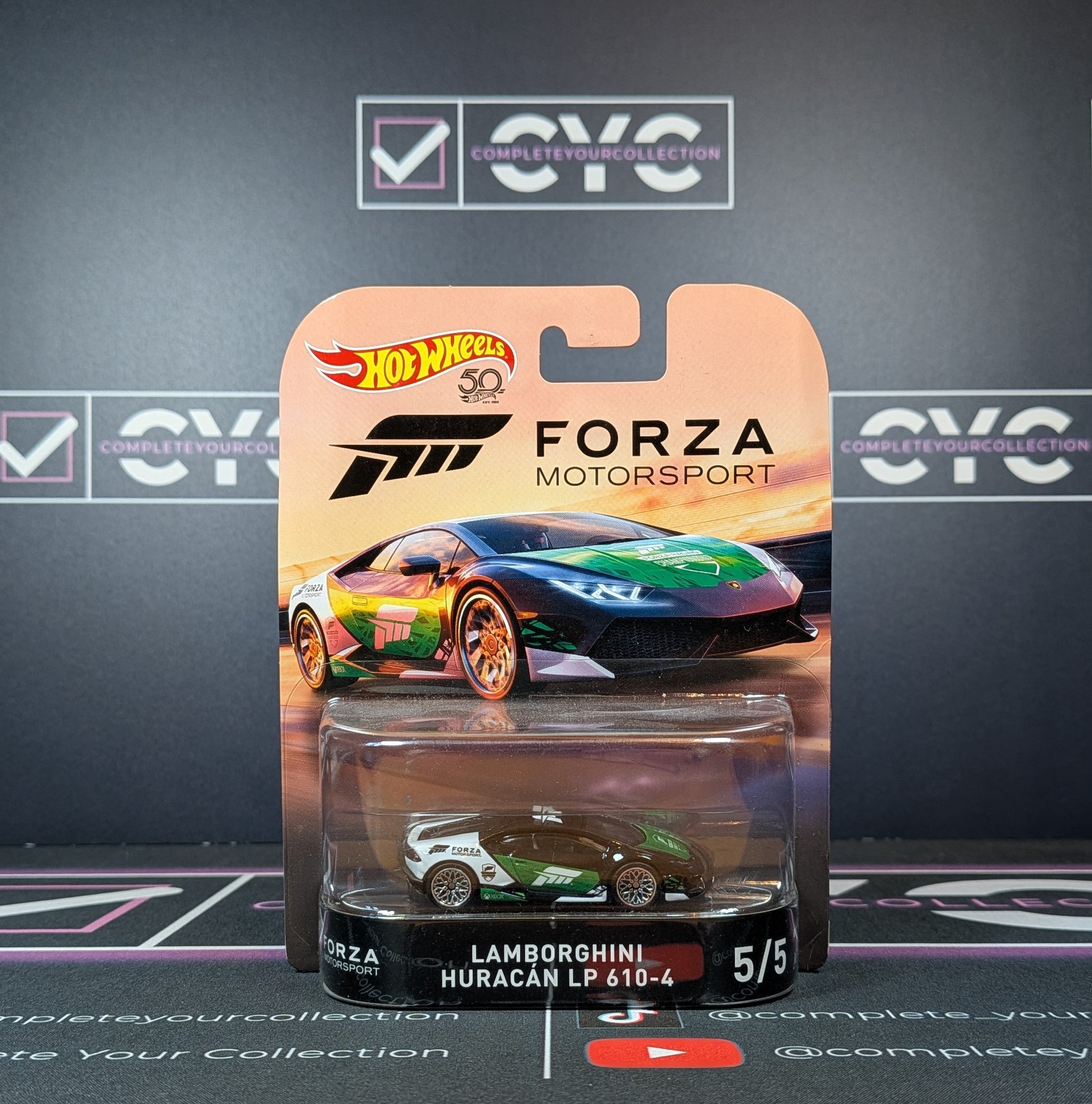 Hot Wheels Lamborghini Huracan LP 610-4 5/5 Forza Motorsport BNIB Diecast Car