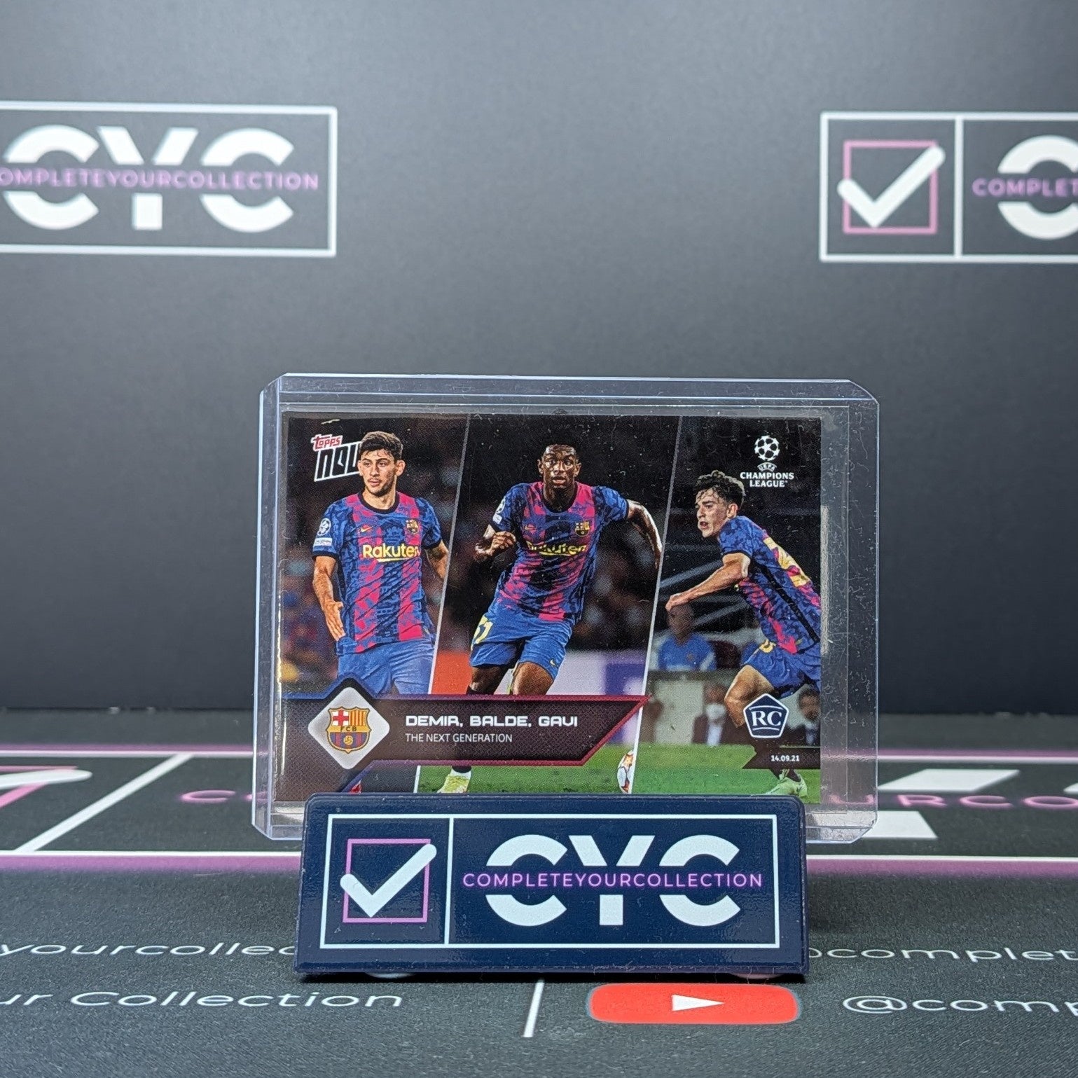 Demir/Balde/Gavi Rookie RC Topps Now UEFA 2021 - FC Barcelona Soccer Trading